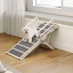 PawHut Dog Ramp, Folding Pet Ramp, 4 Adjustable Height from 15" to 19", Dog Step with Side Rails for Small to Large Pets - Image 10