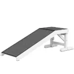 Dog Ramp for Bed Pet Access Non-Slip Carpet Top Platform 49 x 16 x 14 White - Image 11