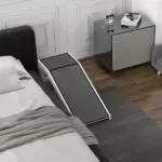 Dog Ramp for Bed Pet Access Non-Slip Carpet Top Platform 49 x 16 x 14 White - Image 7