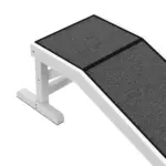 Dog Ramp for Bed Pet Access Non-Slip Carpet Top Platform 49 x 16 x 14 White - Image 8