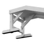Dog Ramp for Bed Pet Access Non-Slip Carpet Top Platform 49 x 16 x 14 White - Image 9