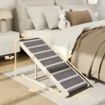 Dog Ramp for Couch, Foldable Pet Ramp for Small to Large Dog, 4 Adjustable Height from 16" to 23.5" - Image 3