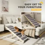 Dog Ramp for Couch, Foldable Pet Ramp for Small to Large Dog, 4 Adjustable Height from 16" to 23.5" - Image 8