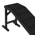 Dog Ramp w/ Non-Slip Carpet and Top Platform, 74" x 16" x 25", Black - Image 8
