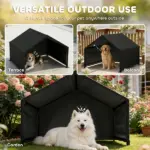Dog Shade Shelter Outdoor, Dog House Outside with Canopy, Pet Tent for Small Medium Large Breeds - Image 7