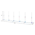 PawHut Dog Weave Pole Set, Agility Starter Kit for Outdoor Exercise Training - Image 3