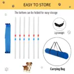 PawHut Dog Weave Pole Set, Agility Starter Kit for Outdoor Exercise Training - Image 6