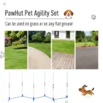 PawHut Dog Weave Pole Set, Agility Starter Kit for Outdoor Exercise Training - Image 7