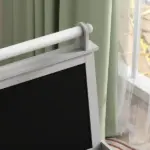 Double Sided Easel for Kids, Standing Toddler Easel with Paper Roll, Magnetic Whiteboard, Chalkboard and Storage, Gray - Image 9
