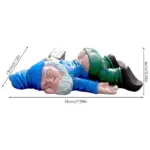 Funny Drunk Dwarf Garden Gnome Outdoor Yard Patio Decoration - Image 7