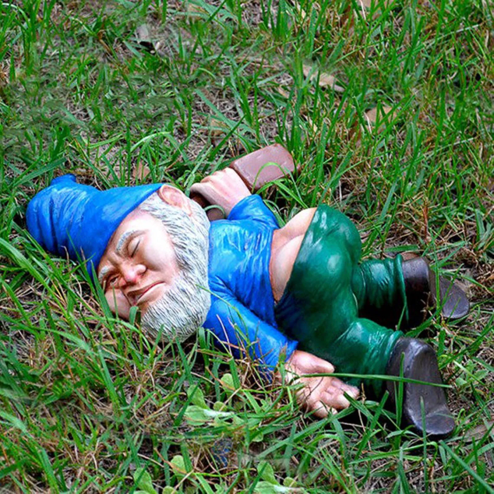 Funny Drunk Dwarf Garden Gnome Outdoor Yard Patio Decoration
