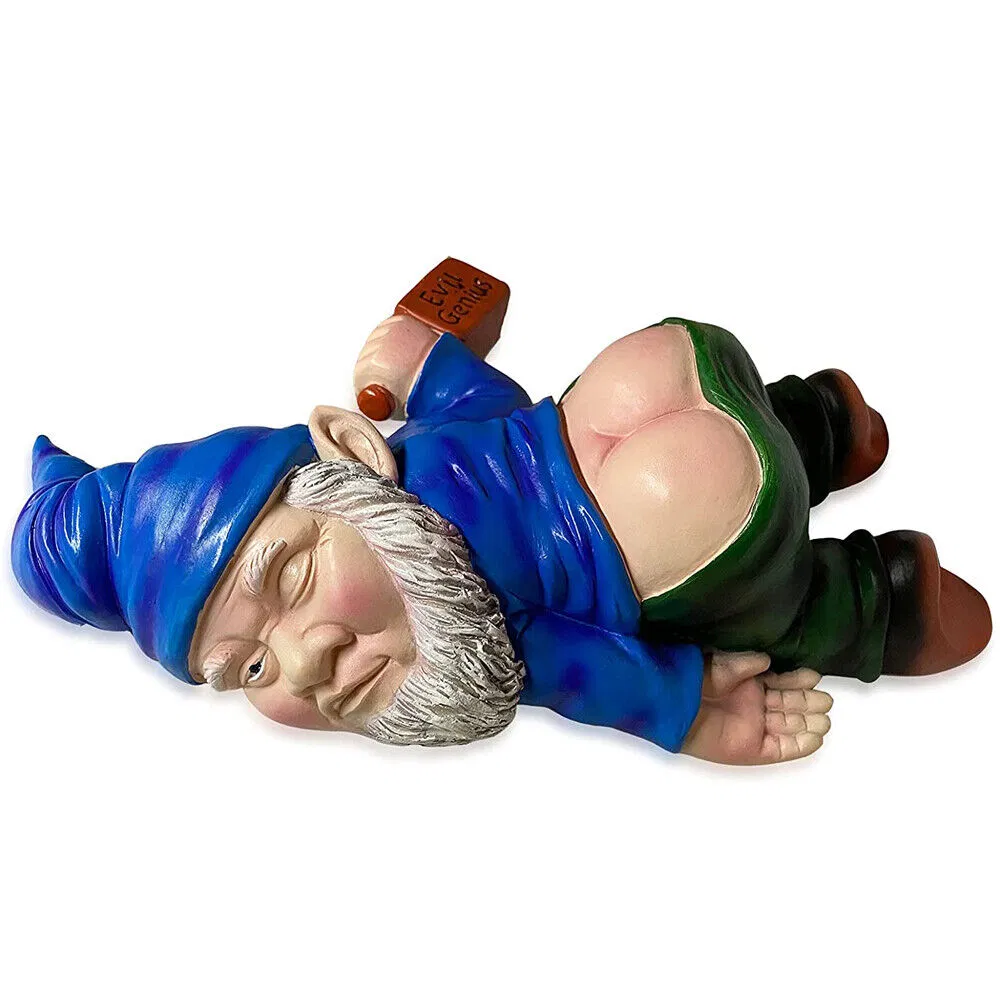 Funny Drunk Dwarf Garden Gnome Outdoor Yard Patio Decoration