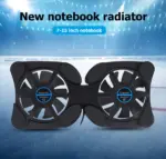 Dual Fan USB Laptop Cooling Pad Foldable Stand with Adjustable Speed - Image 10