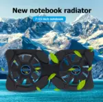 Dual Fan USB Laptop Cooling Pad Foldable Stand with Adjustable Speed - Image 11