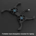 Dual Fan USB Laptop Cooling Pad Foldable Stand with Adjustable Speed - Image 16
