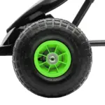 Aosom Durable Pedal Go Kart for Kids, Ergonomic Ride-On Toy with Rubber Tires, Green, Ages 5-12 - Image 9