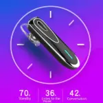 Bluetooth 5.0 Wireless Mono Earpiece Headset with Microphone - Image 3