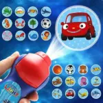 Kids Animal Slide Projector Flashlight Educational Learning Toy - Image 2