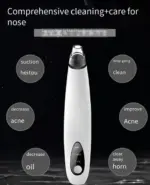 Electric Facial Pore Vacuum Blackhead Remover with 3 Suction Levels and 3 Heads - Image 12