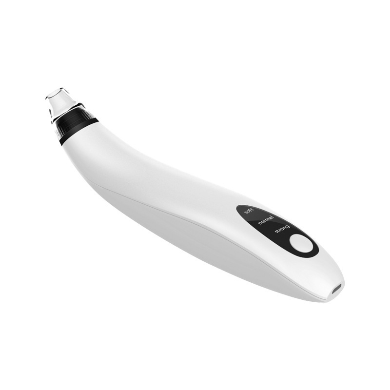 Electric Facial Pore Vacuum Blackhead Remover with 3 Suction Levels and 3 Heads