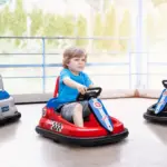 6V Electric Bumper Car for Kids with 360 Degree Rotation, Music and Lights, Red - Image 2