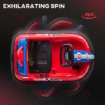 6V Electric Bumper Car for Kids with 360 Degree Rotation, Music and Lights, Red - Image 4