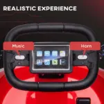 6V Electric Bumper Car for Kids with 360 Degree Rotation, Music and Lights, Red - Image 5