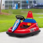 6V Electric Bumper Car for Kids with 360 Degree Rotation, Music and Lights, Red - Image 10