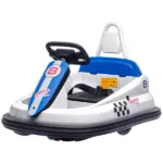 Electric Bumper Car for Kids 360 Rotation 6V Toddler Ride-on Toy Baby Bumping Car White - Image 11