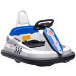 Electric Bumper Car for Kids 360 Rotation 6V Toddler Ride-on Toy Baby Bumping Car White
