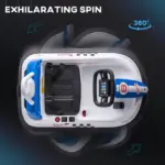 Electric Bumper Car for Kids 360 Rotation 6V Toddler Ride-on Toy Baby Bumping Car White - Image 4