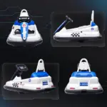 Electric Bumper Car for Kids 360 Rotation 6V Toddler Ride-on Toy Baby Bumping Car White - Image 8