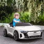 Electric Car for Kids 37-60 Months | 12V Ride-on Toy with Remote Control, Suspension, Horn Honking, Sleek White - Image 2