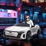 Electric Car for Kids 37-60 Months | 12V Ride-on Toy with Remote Control, Suspension, Horn Honking, Sleek White - Image 10