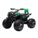 Electric Cars for Kids 12V with Music Realistic Headlights Wide Wheels Rechargeable Battery Green - Image 11
