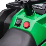 Electric Cars for Kids 12V with Music Realistic Headlights Wide Wheels Rechargeable Battery Green - Image 9