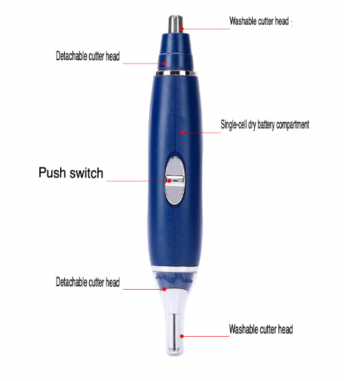 Electric Nose Ear Beard and Eyebrow Hair Trimmer