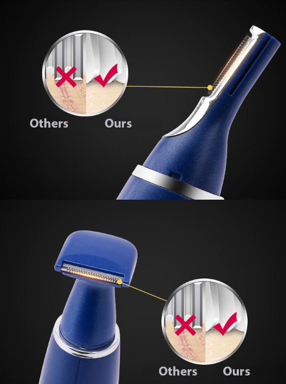 Electric Nose Ear Beard and Eyebrow Hair Trimmer