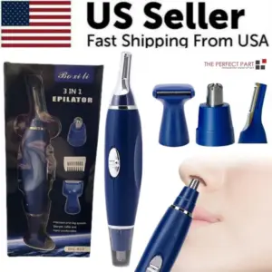 electric ear beard nose hair trimmer eyebrow mustache remover shaver clipper new 6