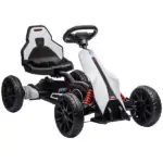 Electric Go Kart for Kids, 12V Adjustable Speed,  White - Image 11