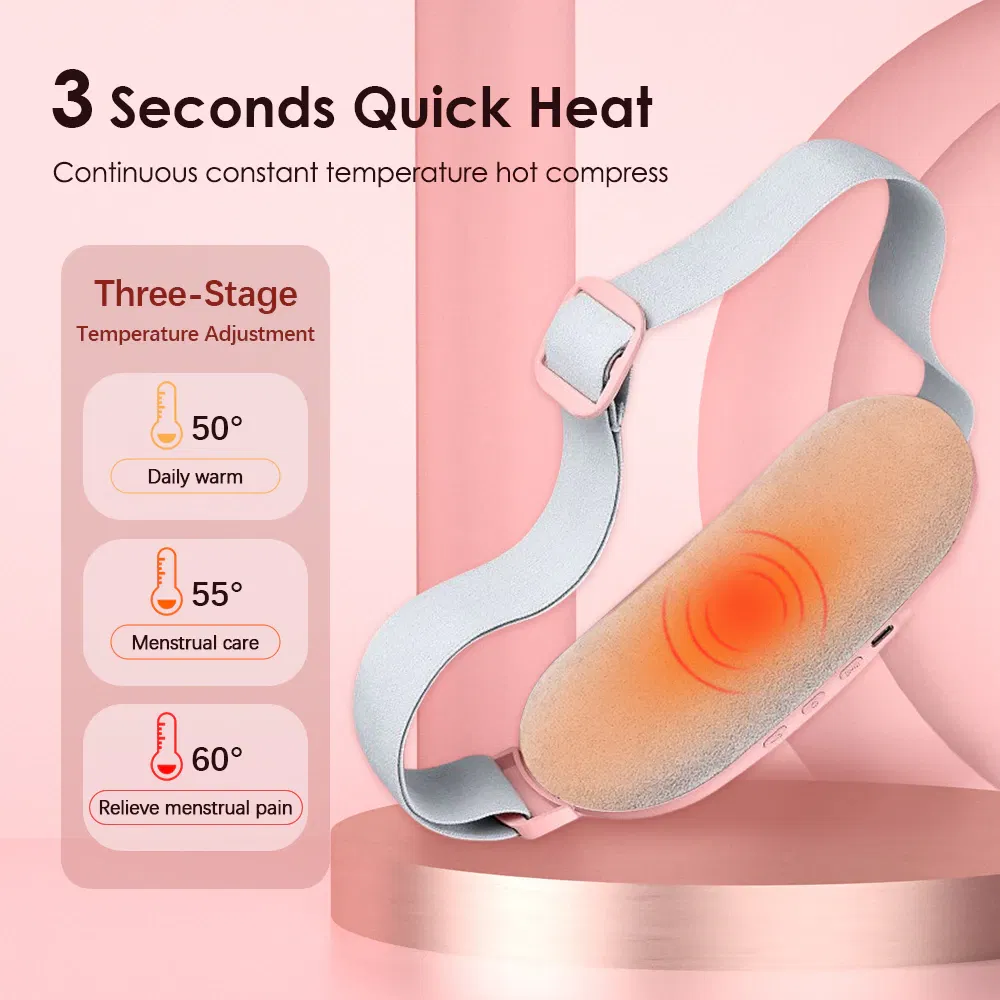 Electric Heating and Vibration Menstrual Comfort Belt with 3 Heat Levels