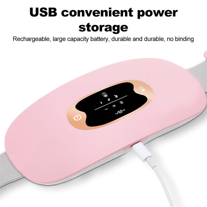 Electric Heating and Vibration Menstrual Comfort Belt with 3 Heat Levels