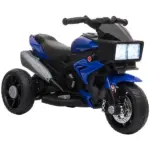 Aosom Electric Motorbike for Kids 6V Ride-On Motorcycle Toy with Music Horn Headlights Blue