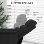 Electric Power Lift Recliner Chair, Easy Remote Operation for Effortless Rising Black - Image 5