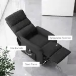 Electric Power Lift Recliner Chair, Easy Remote Operation for Effortless Rising Black - Image 7