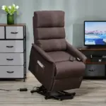 Power Lift Recliner Chair with Heat and Vibration Massage, Brown - Image 2