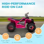 6V Electric Ride On Car with Forward and Reverse for Toddlers 18 to 36 Months, Pink - Image 5