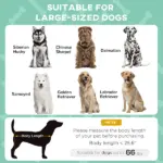 Elevated Dog Bed with Canopy, Raised Outdoor Pet Bed for Camping with Washable Breathable Mesh, 42" x 30" x 37" - Image 4