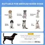 PawHut Elevated Portable Dog Cot Pet Bed with UV Protection Canopy Shade, 30 inch, Dark Blue - Image 4