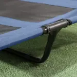 Elevated Portable Dog Cot Pet Bed with UV Protection Canopy Shade, 36 inch, Dark Blue - Image 9